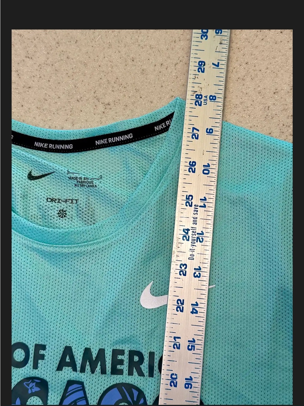 Nike Men’s Teal Chicago Marathon 2023 Short Sleeve Tee - Picture 4 of 4